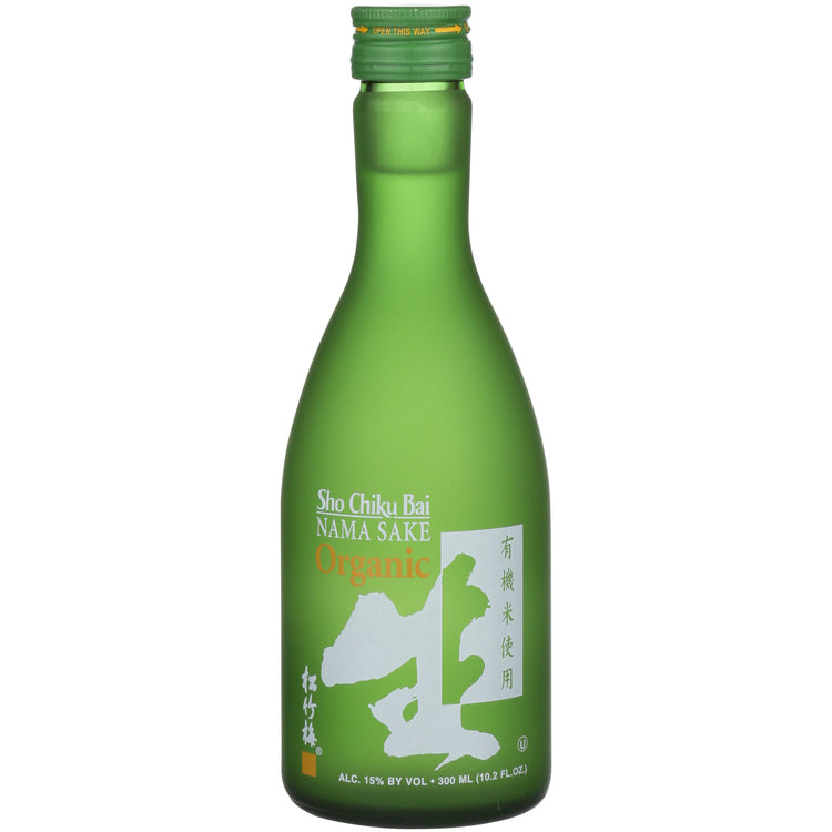 Sho Chiku Bai Junmai Nama Sake Organic Nama - 300ML - Front