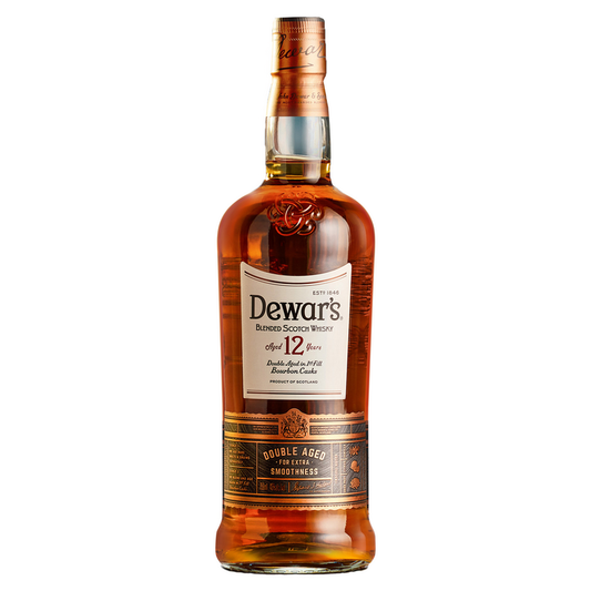Dewar'S Blended Scotch Double Aged In 1st Fill Bourbon Casks 12 Yr 80 - 1.0L