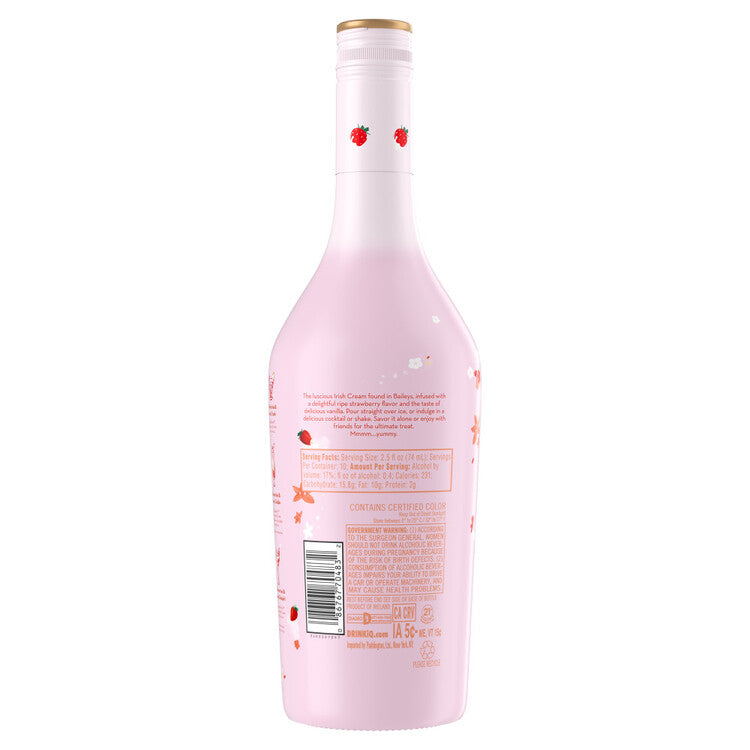 Baileys Cream Liqueur Strawberries & Cream 34 - 750ML - Back