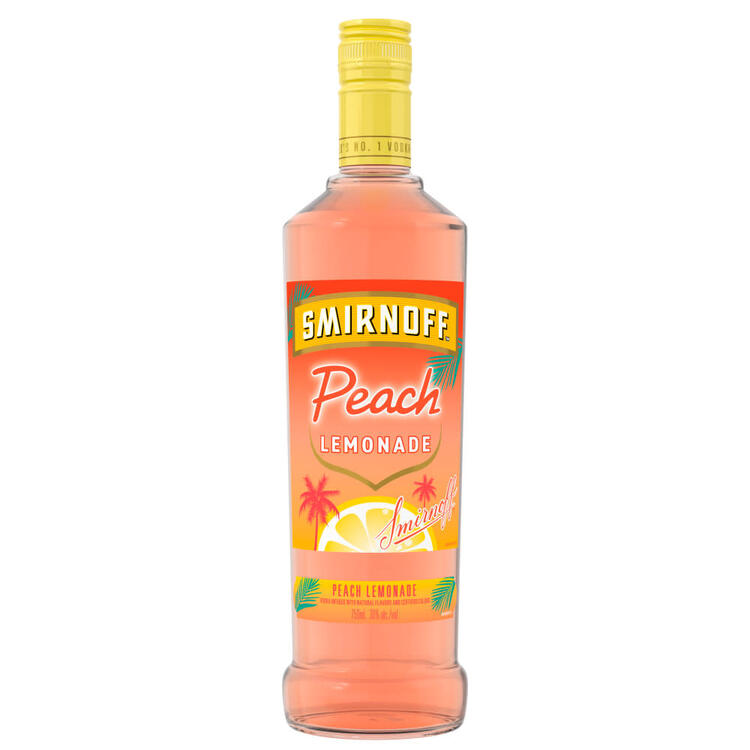 Smirnoff Peach Lemonade Flavored Vodka 60 - 750ML - Front