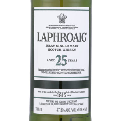 Laphroaig Single Malt Scotch Cask Strength 25 Yr 94.6 - 700ML