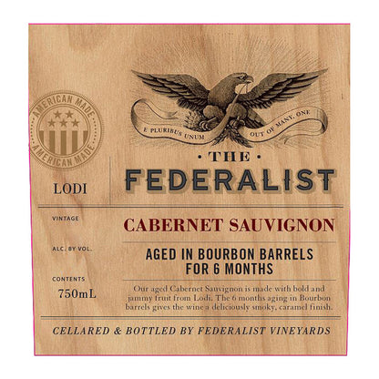 The Federalist Cabernet Sauvignon Aged In Bourbon Barrels For 6 Months - 750ML - Front Label