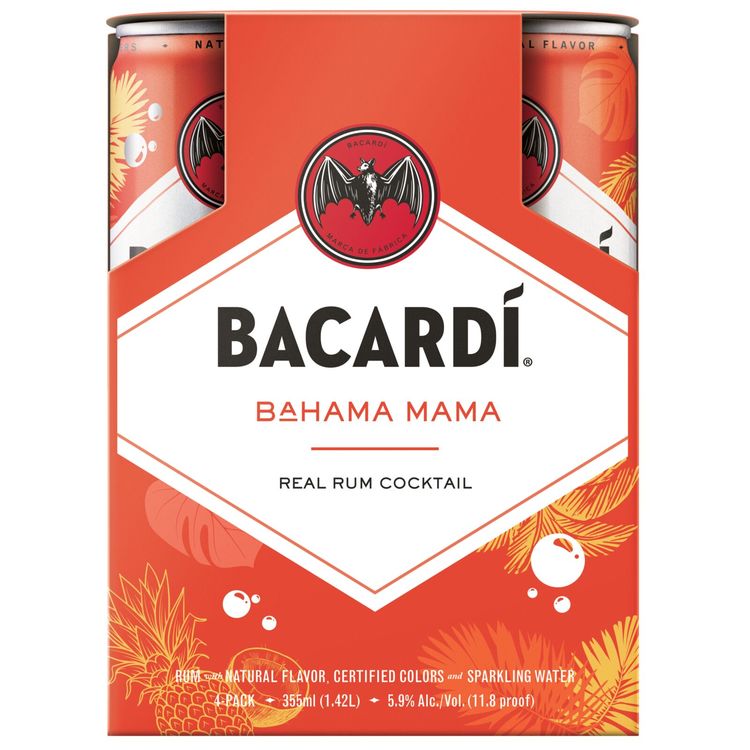 Bacardi Bahama Mama Cocktail 11.8 - 355ML