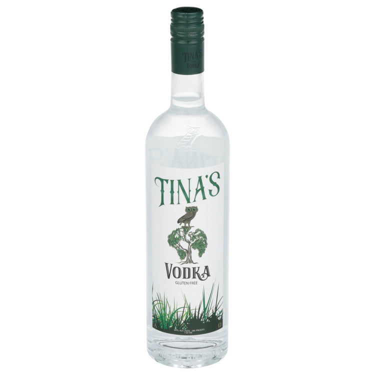Tina's Vodka 80 - 750ML - Front