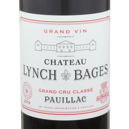 Chateau Lynch Bages Pauillac 2010 Wood Box - 750ML - Front Label
