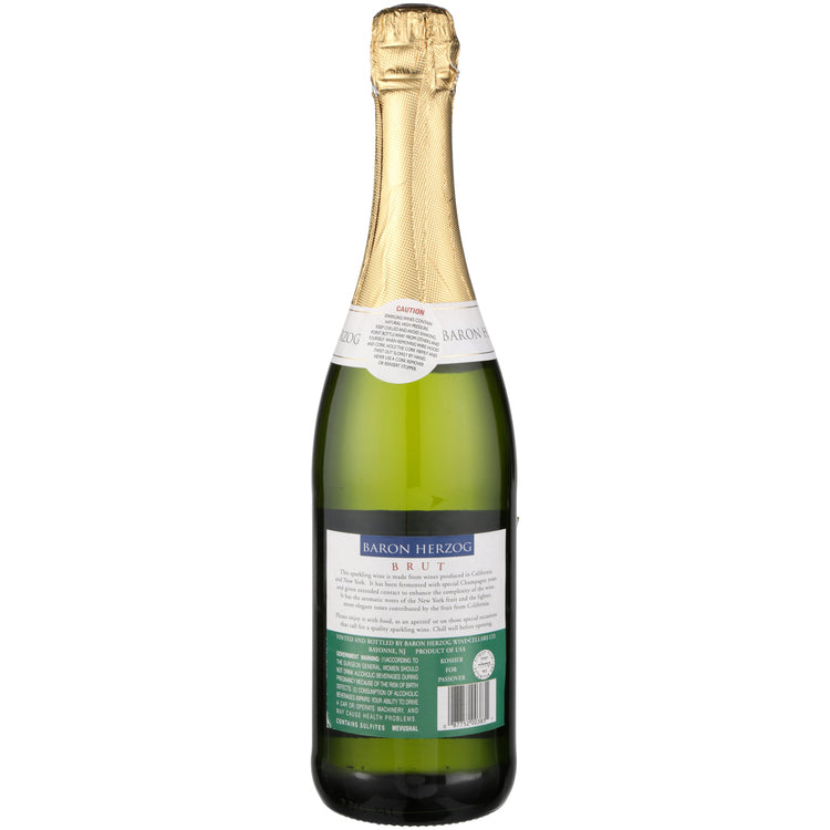 Baron Herzog Brut Champagne American - 750ML - Back