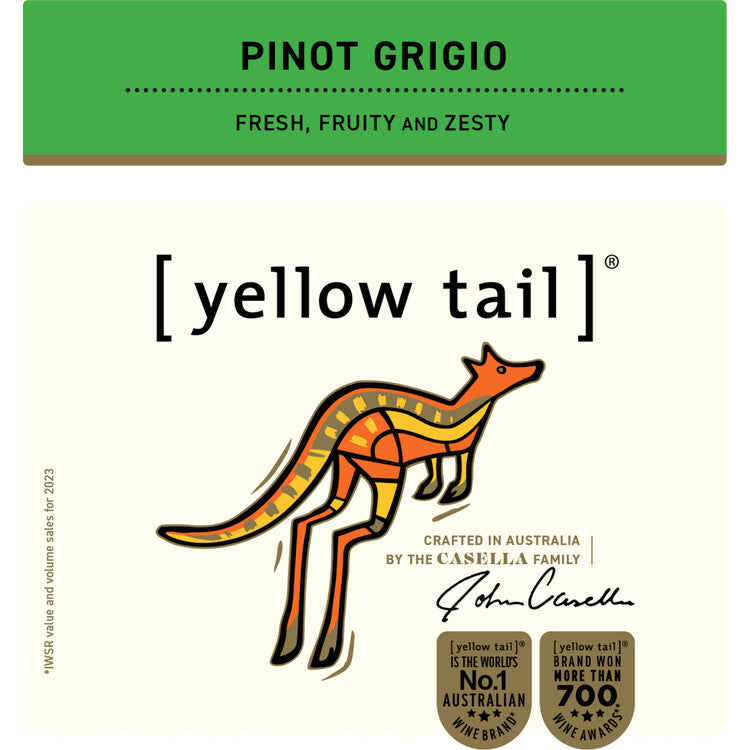 Yellow Tail Pinot Grigio South Eastern Australia - 1.5L - Front Label