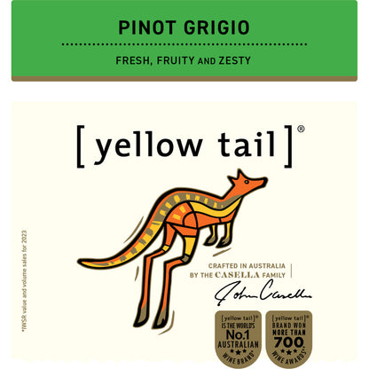 Yellow Tail Pinot Grigio South Eastern Australia - 1.5L - Front Label