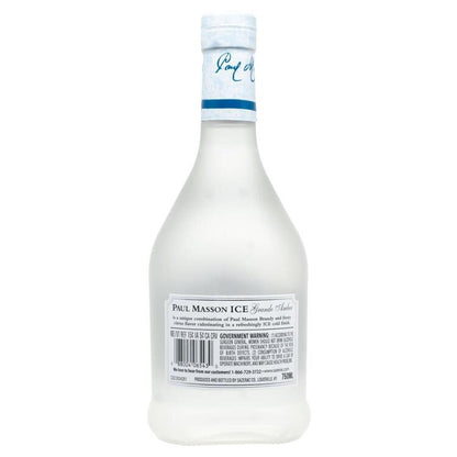 Paul Masson Citrus Flavored Grape Brandy Grande Amber Ice 59 - 750ML - Back