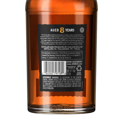 George Dickel Bourbon Handcrafted Small Batch 8 Yr 90 - 750ML - Back Label