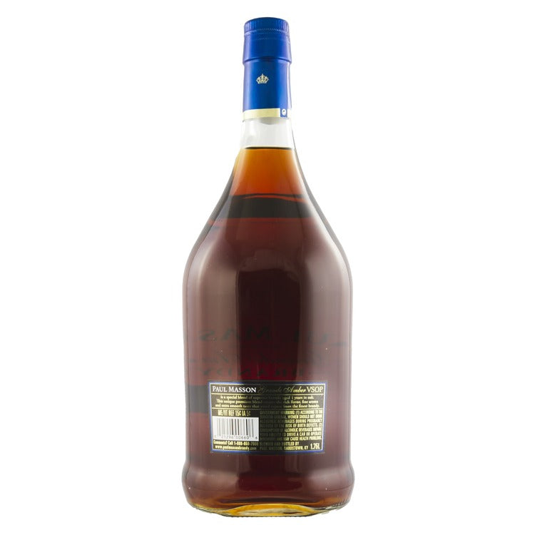 Paul Masson Brandy Grande Amber Vsop 4 Yr 80 - 1.75L - Back