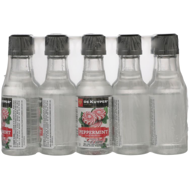Dekuyper Blustery Peppermint Schnapps Burst 60 - 50ML - Back