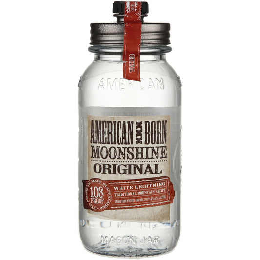 American Born Moonshine White Lightning Original 103 - 750ML - Front