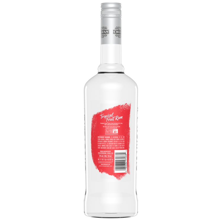 Cruzan Tropical Fruit Flavored Rum 42 - 750ML - Back