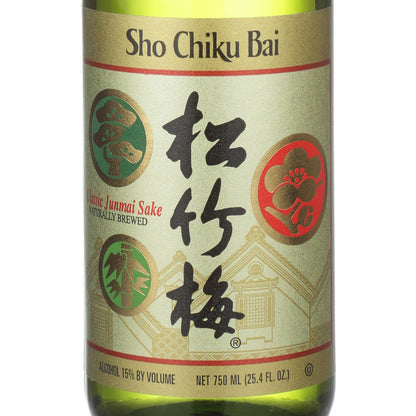 Sho Chiku Bai Junmai Sake - 750ML - Front Label