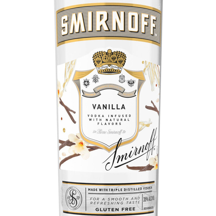 Smirnoff Vodka Vanilla Flavored 60 - 750ML - Front Label