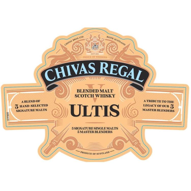 Chivas Regal Blended Malt Scotch Ultis 80 With Carton - 750ML - Front Label