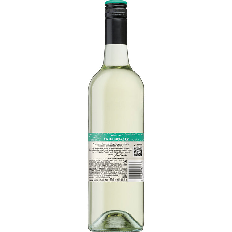 Yellow Tail Moscato South Eastern Australia - 750ML - Back