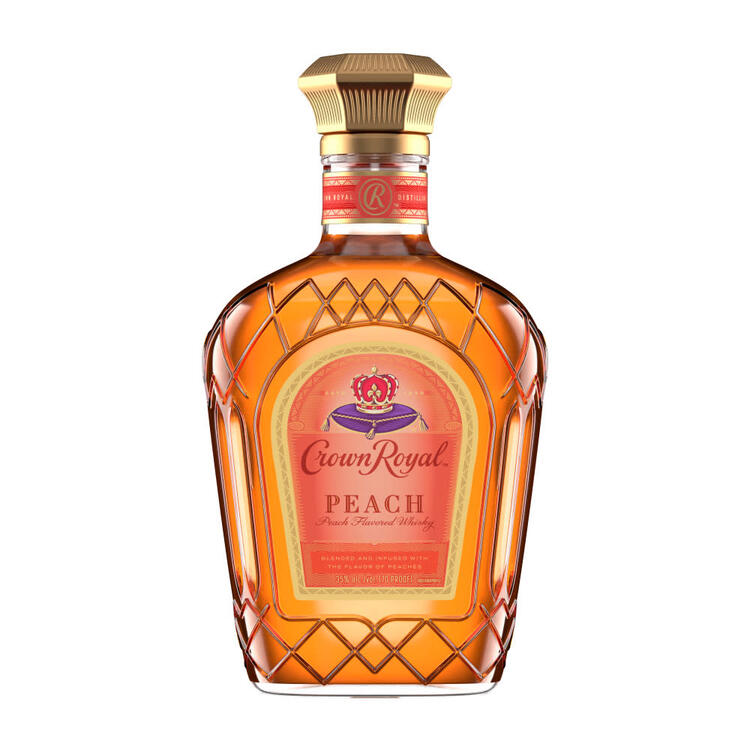Crown Royal Peach Flavored Whiskey 70 - 375ML - Front