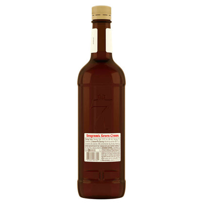 Seagram's Blended American Whiskey 7 Crown 80 - 1.0L - Back