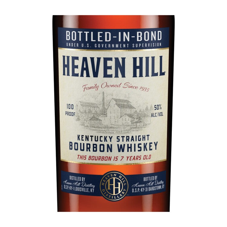 Heaven Hill Straight Bourbon Bottled-In-Bond 7 Yr 100 With Glencairn G - 750ML - Front Label