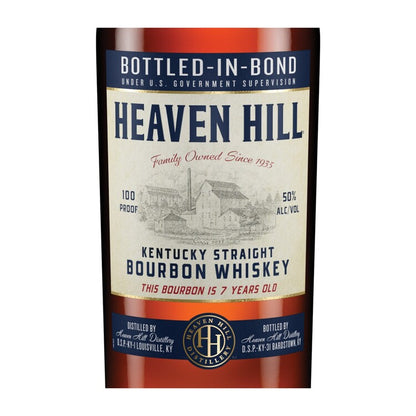 Heaven Hill Straight Bourbon Bottled-In-Bond 7 Yr 100 With Glencairn G - 750ML - Front Label