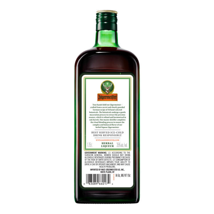 Jagermeister Herbal Liqueur 70 - 1.75L - Back