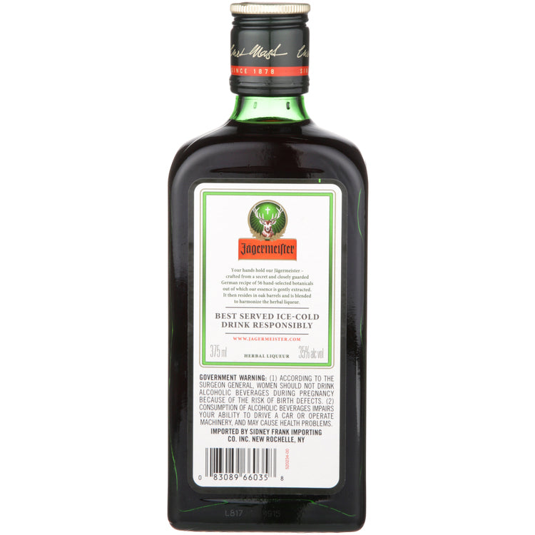 Jagermeister Herbal Liqueur 70 - 375ML - Back