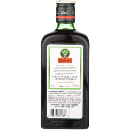 Jagermeister Herbal Liqueur 70 - 375ML - Back