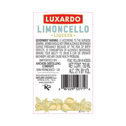 Luxardo Limoncello 54 - 750ML - Back Label