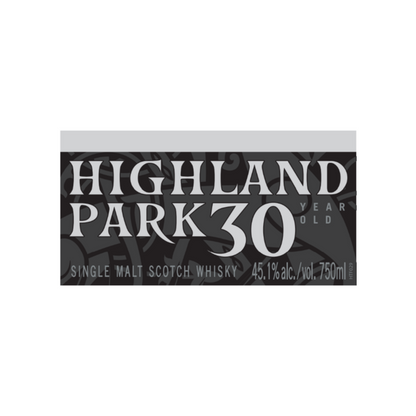 Highland Park Single Malt Scotch 30 Yr 90.2 - 750ML - Front Label