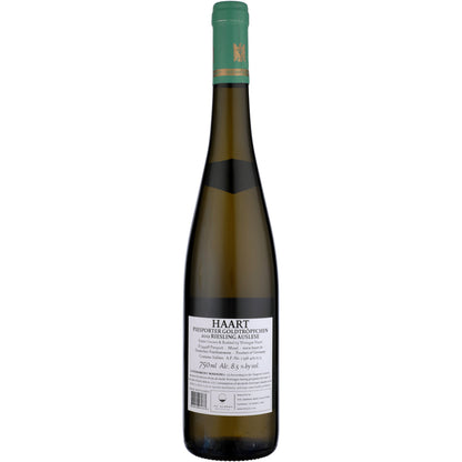 Haart Riesling Auslese Piesporter Goldtropfchen 2012 - 750ML - Back