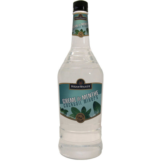 Hiram Walker Creme De Menthe White 30 - 1.0L - Front