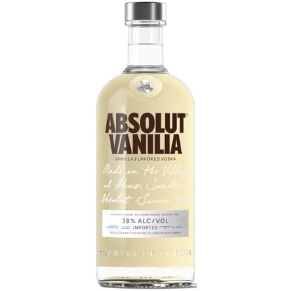 Absolut Vanilla Flavored Vodka Vanilia 76 - 750ML - Front
