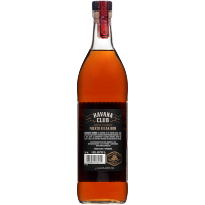 Havana Club Aged Rum Anejo Clasico 80 - 750ML - Back