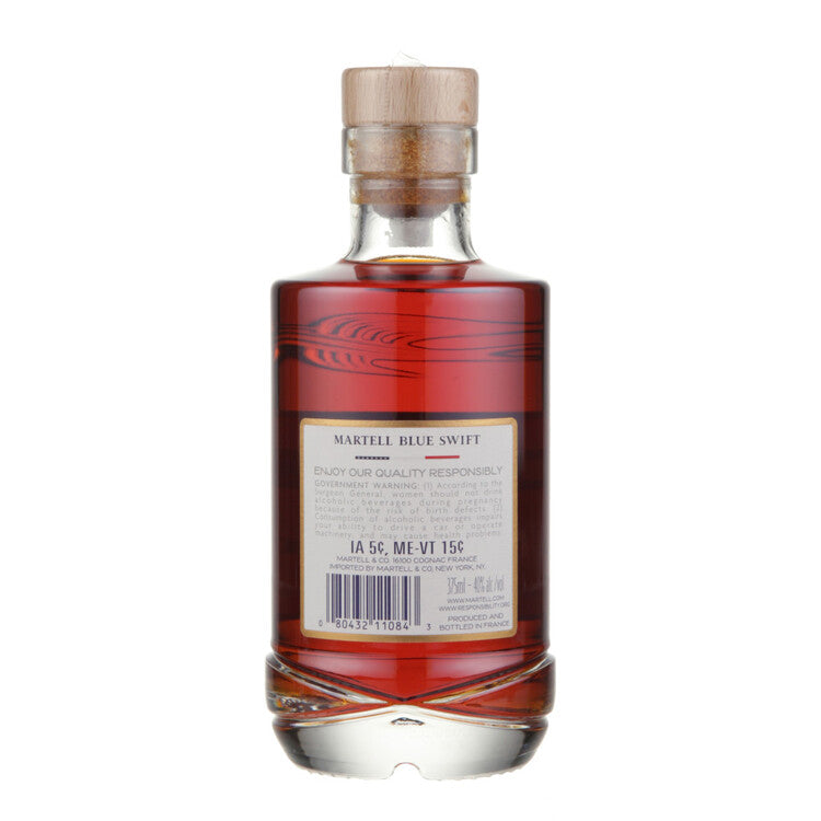 Martell Cognac Vsop Finished In Bourbon Casks Blue Swift 80 - 375ML - Back