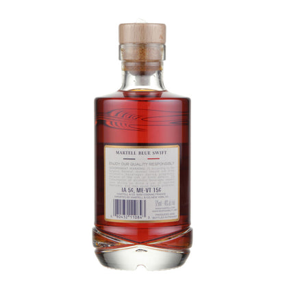 Martell Cognac Vsop Finished In Bourbon Casks Blue Swift 80 - 375ML - Back