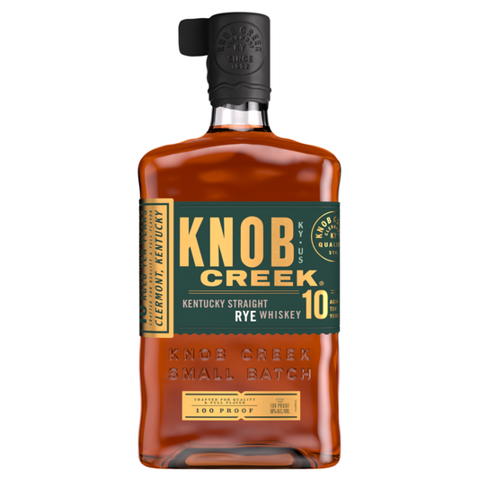 Knob Creek Straight Rye Whiskey Small Batch 10 Yr 100 - 750ML - Front