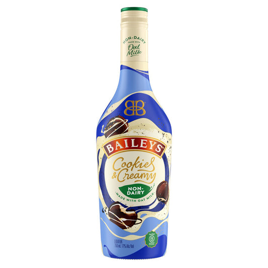 Baileys Cream Liqueur Cookie & Cream Non-Dairy Made With Oat Milk 34 - 750ML