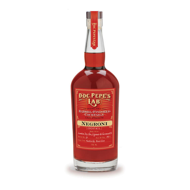 Doc. Pepe's Lab Negroni Single Barrel Cocktail 56 - 750ML - Front