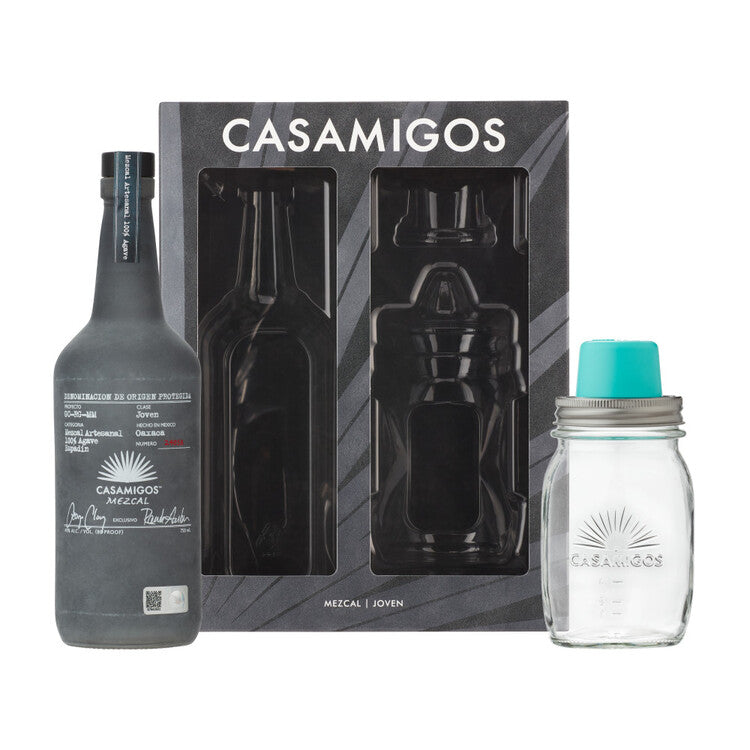 Casamigos Mezcal Joven 80 W/ Mason Jar Juicer - 750ML - Front