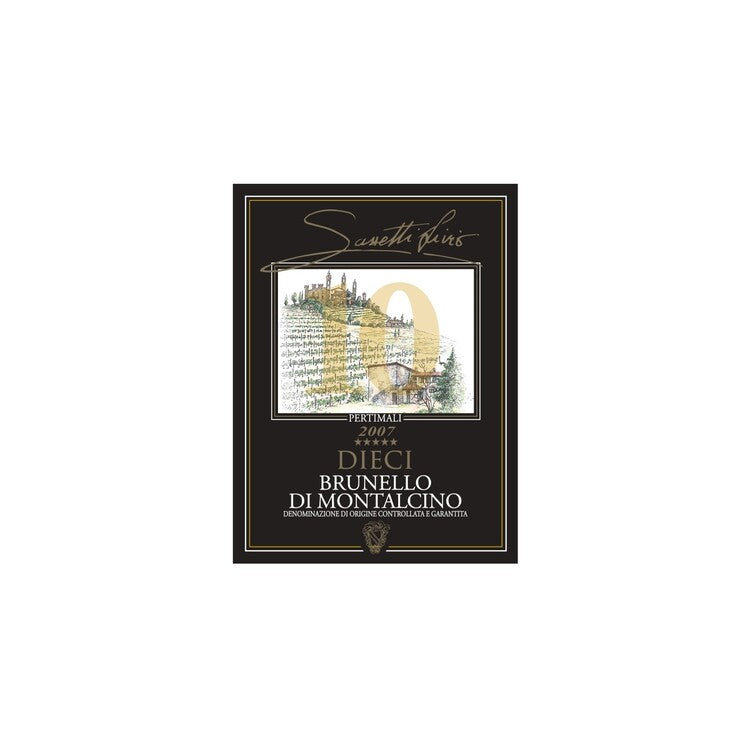 Sassetti Livio-Pertimali Brunello Di Montalcino Dieci 2007 - 750ML - Front Label