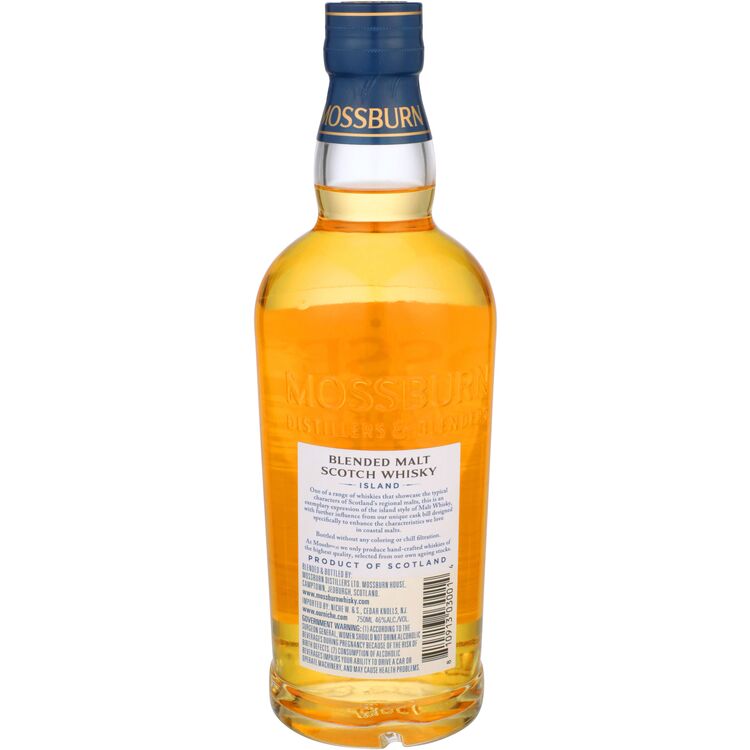 Mossburn Blended Malt Scotch Island 92 - 750ML - Back