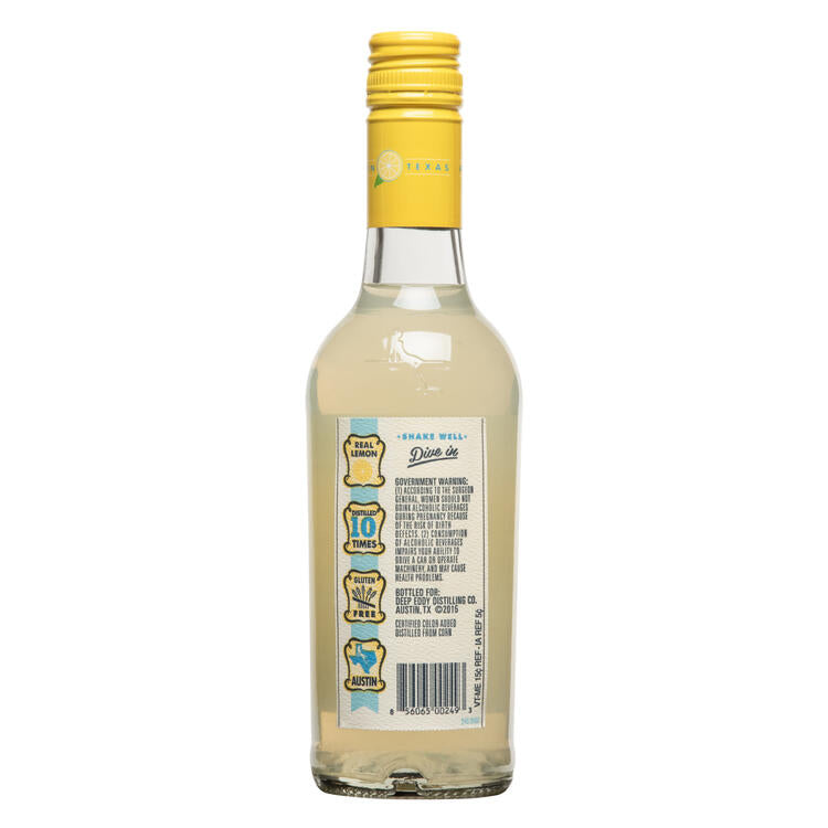 Deep Eddy Lemon Flavored Vodka 70 - 375ML - Back