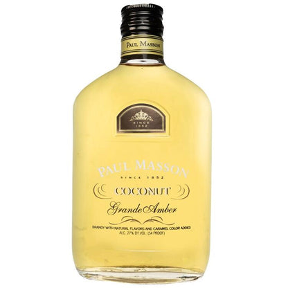 Paul Masson Coconut Flavored Brandy Grande Amber 54 - 375ML - Front