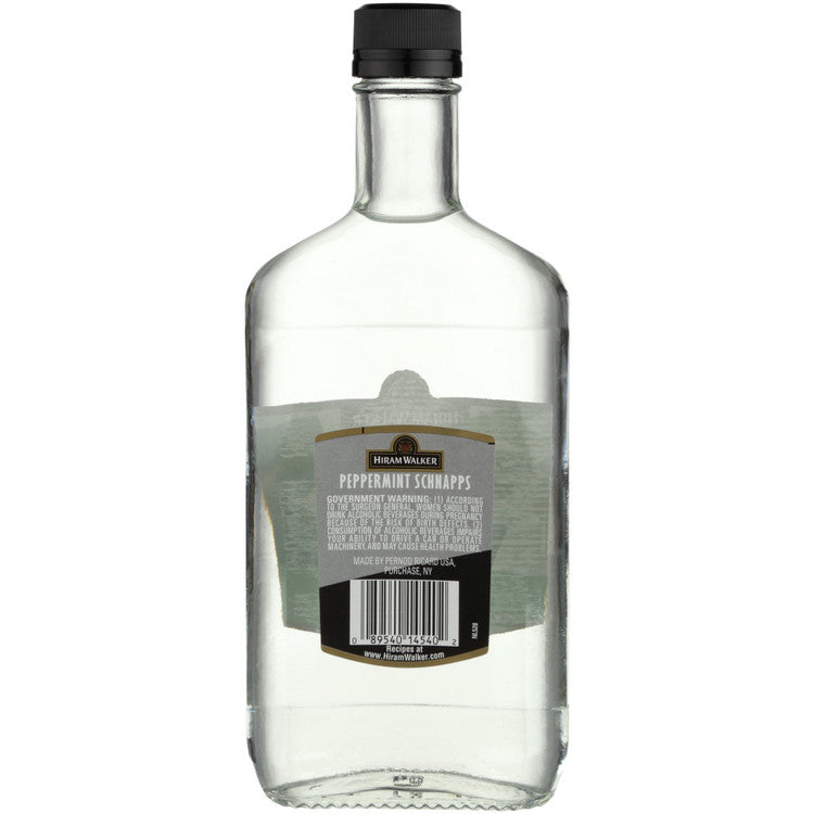 Hiram Walker Peppermint Schnapps 60 - 375ML - Back