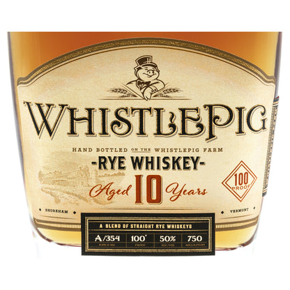 Whistlepig Straight Rye Whiskey 10 Yr 100 - 750ML