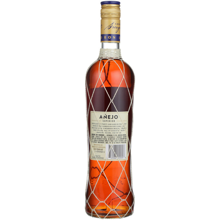 Brugal Aged Rum Anejo 80 - 750ML - Back