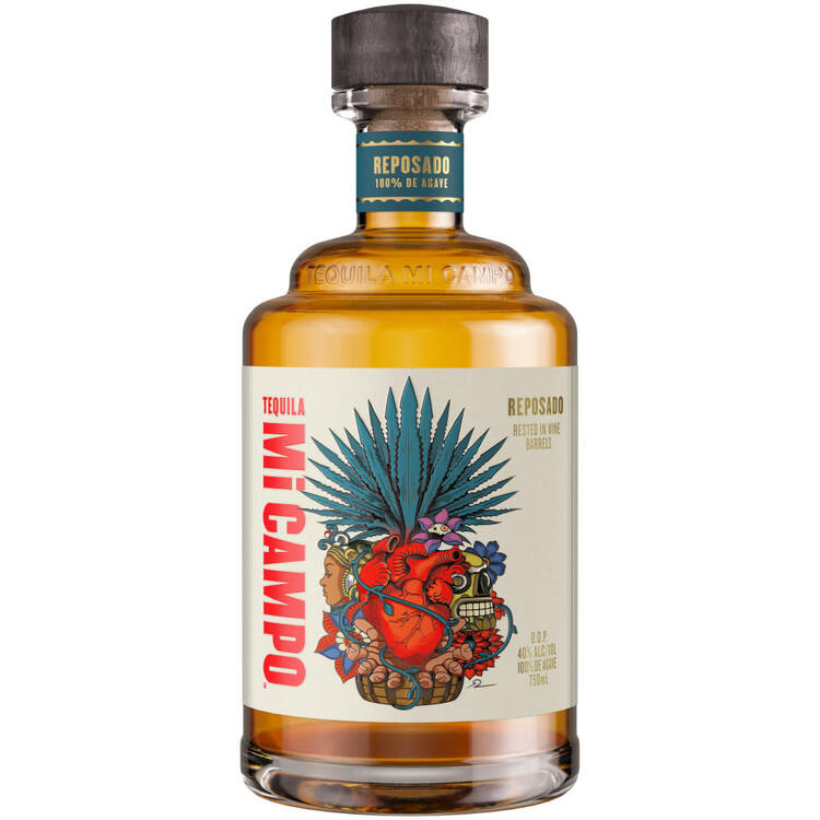 Mi Campo Tequila Reposado 80 - 750ML - Front