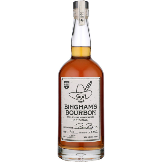 Binghams Bourbon Straight Bourbon Original 3 Yr 80 - 750ML - Front